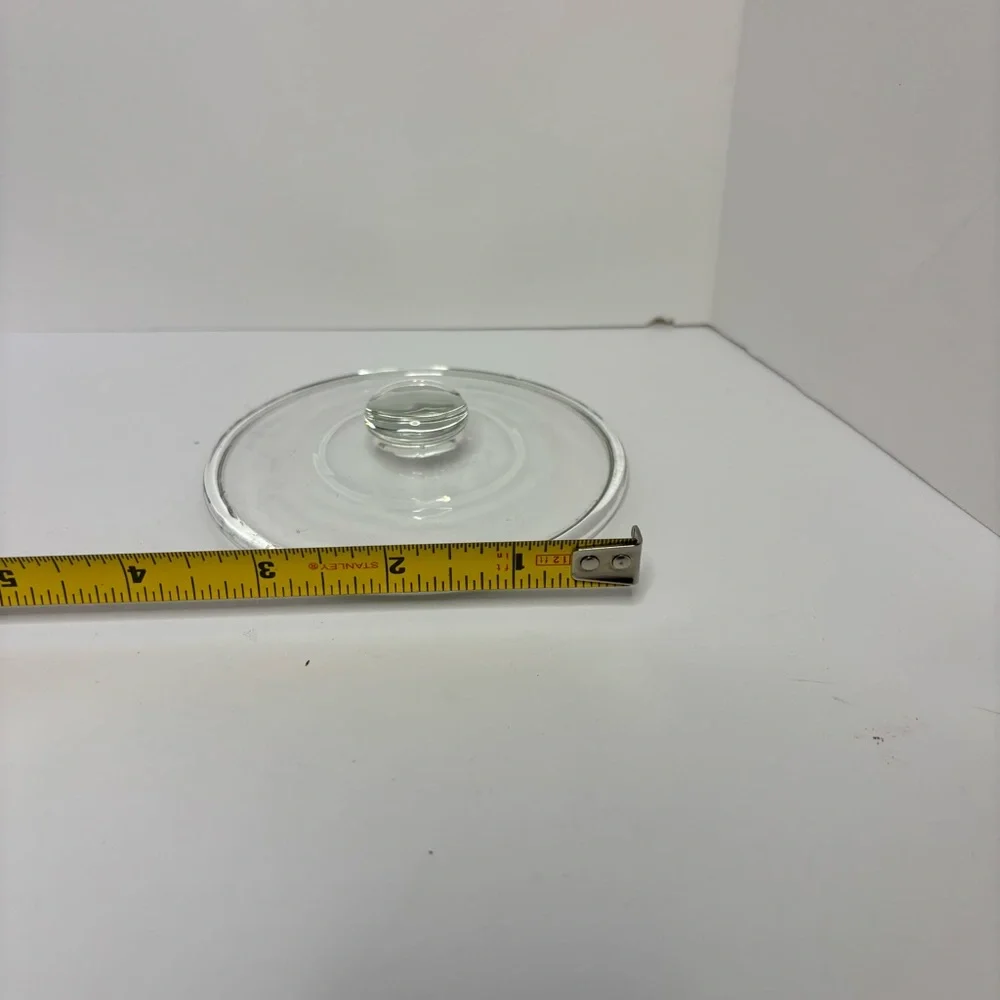 Clear Glass Lidded Bowl